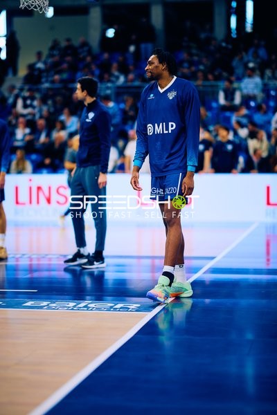 Spieler während des Aufwärmens