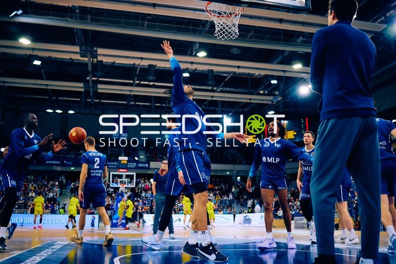 Aufwärmen der MLP Academics Heidelberg