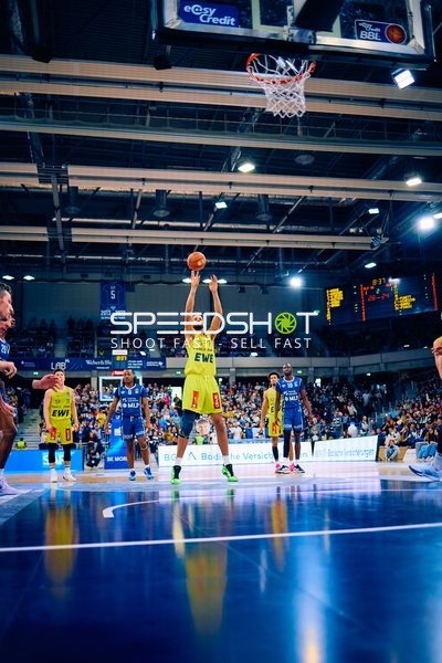 Freiwurf in Basketballspiel