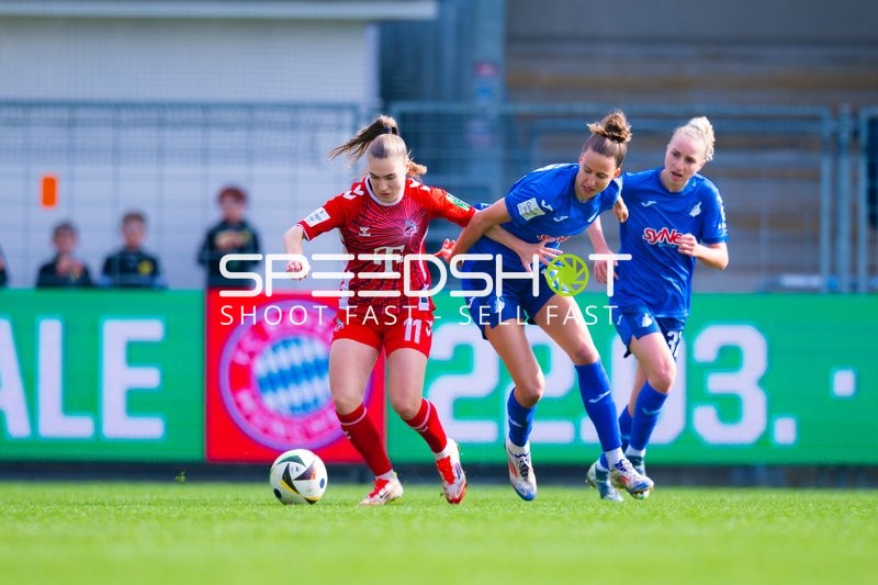 Fußball I Damen I Saison 2024-2025 I Google Pixel Frauen-Bundesliga I 17. Spieltag I TSG 1899 Hoffenheim - 1. FC Köln I 15.03.2025