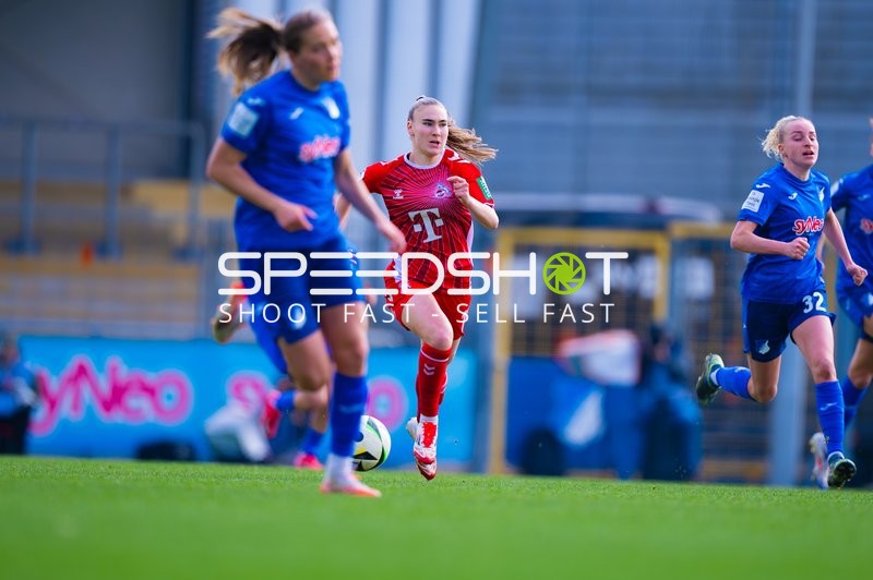 Fußball I Damen I Saison 2024-2025 I Google Pixel Frauen-Bundesliga I 17. Spieltag I TSG 1899 Hoffenheim - 1. FC Köln I 15.03.2025