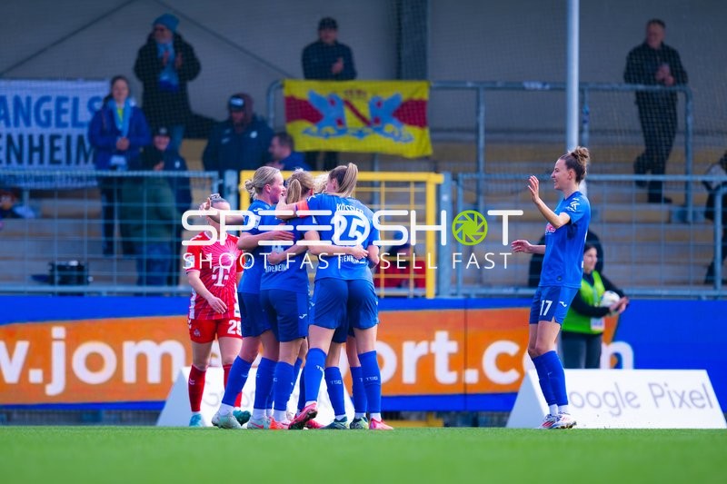 Fußball I Damen I Saison 2024-2025 I Google Pixel Frauen-Bundesliga I 17. Spieltag I TSG 1899 Hoffenheim - 1. FC Köln I 15.03.2025