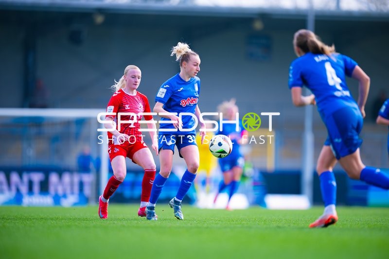 Fußball I Damen I Saison 2024-2025 I Google Pixel Frauen-Bundesliga I 17. Spieltag I TSG 1899 Hoffenheim - 1. FC Köln I 15.03.2025