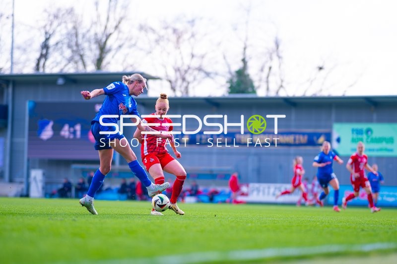 Fußball I Damen I Saison 2024-2025 I Google Pixel Frauen-Bundesliga I 17. Spieltag I TSG 1899 Hoffenheim - 1. FC Köln I 15.03.2025