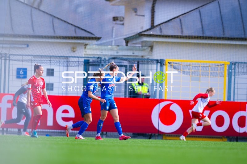 Fußball I Damen I Saison 2024-2025 I Google Pixel Frauen-Bundesliga I 17. Spieltag I TSG 1899 Hoffenheim - 1. FC Köln I 15.03.2025