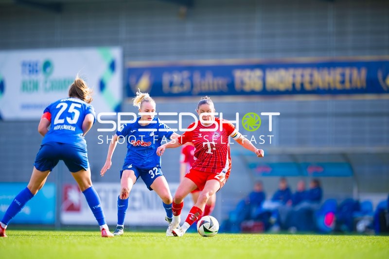 Fußball I Damen I Saison 2024-2025 I Google Pixel Frauen-Bundesliga I 17. Spieltag I TSG 1899 Hoffenheim - 1. FC Köln I 15.03.2025