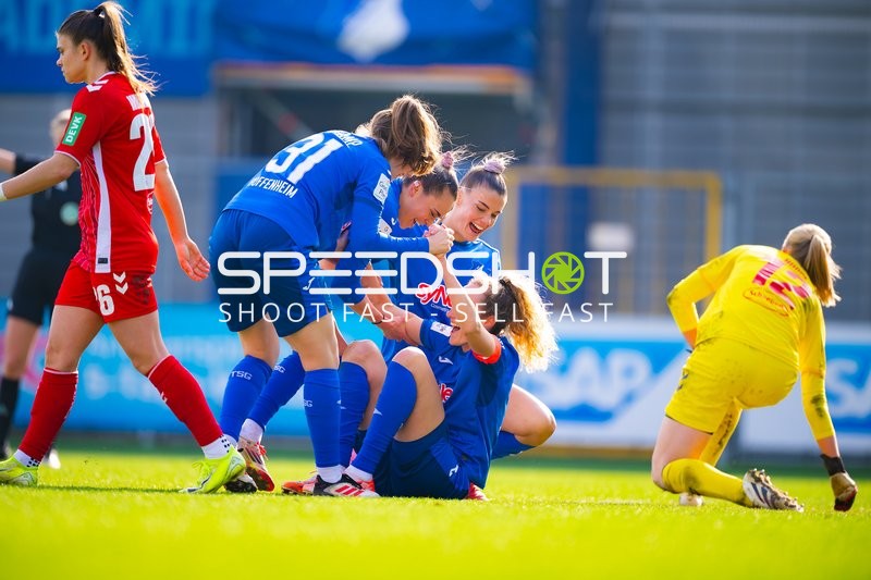 Fußball I Damen I Saison 2024-2025 I Google Pixel Frauen-Bundesliga I 17. Spieltag I TSG 1899 Hoffenheim - 1. FC Köln I 15.03.2025