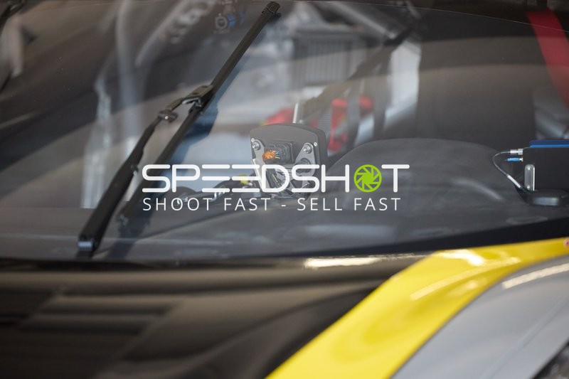 Rennwagen-Cockpit auf dem Hockenheimring