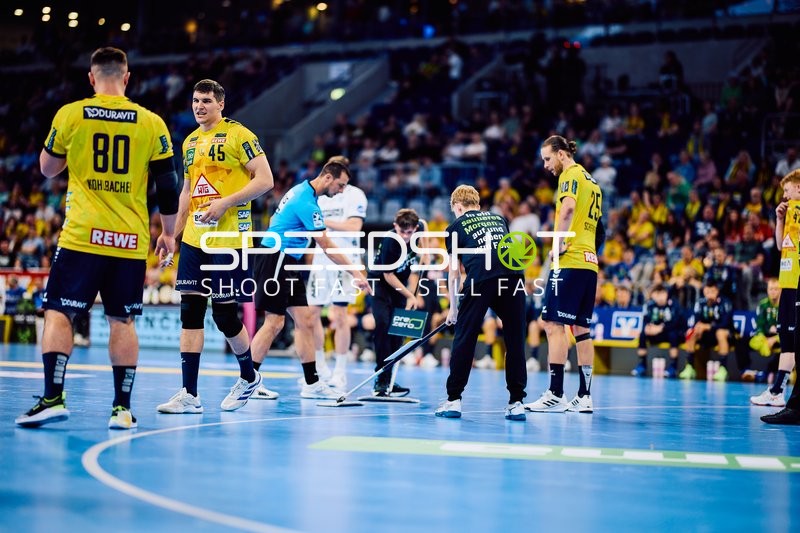 Vorbereitung auf das Spiel in Mannheim