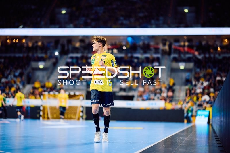 Spieler der Rhein-Neckar Löwen in Aktion