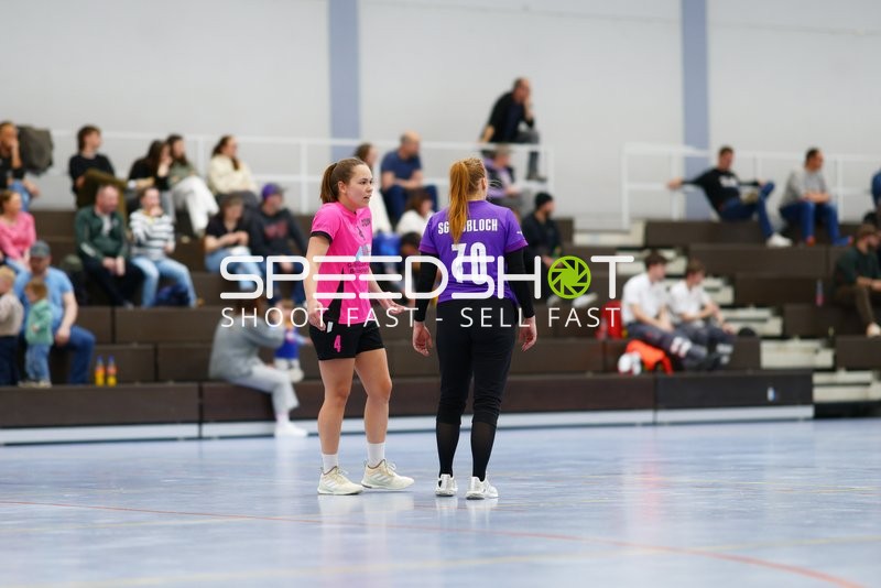 Spielerinnen von SG Nußloch und TV Edingen im Spiel