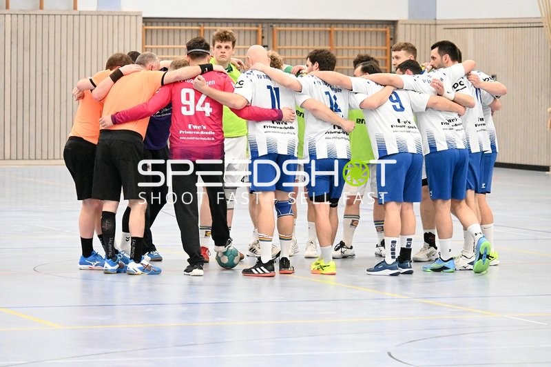 Huddle der TVE - Edinger Haie