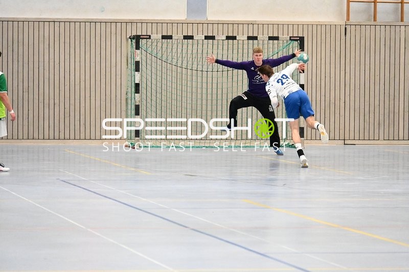 Dynamischer Wurf im Handballspiel