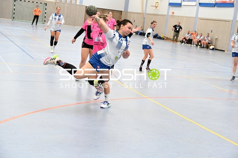 Dynamischer Wurf im Handballspiel