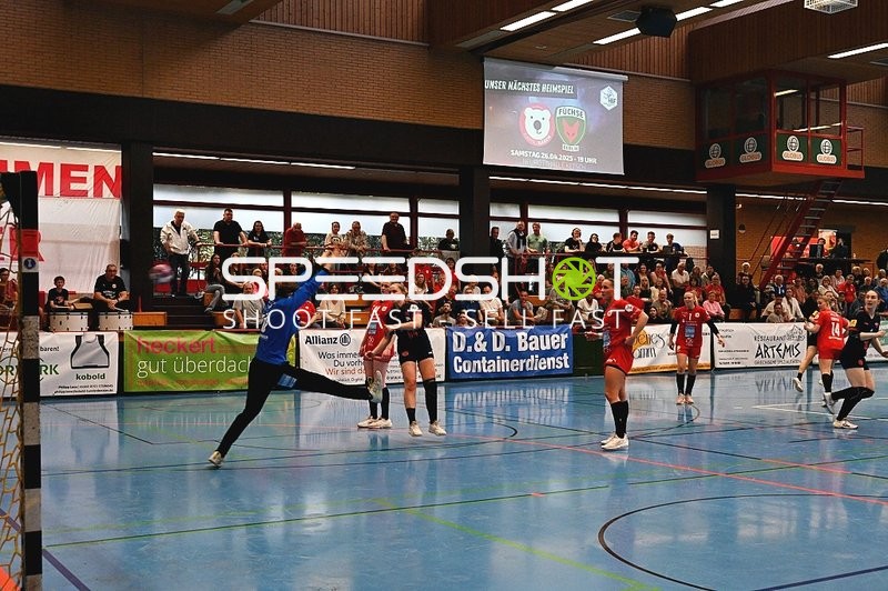 Wurfversuch beim Handballspiel