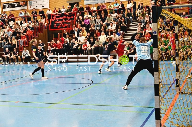 Handballwurf auf das Tor