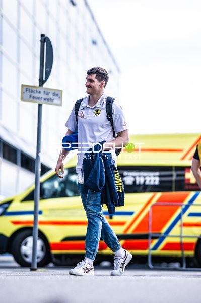 Ankunft des Rhein-Neckar Löwen Spielers