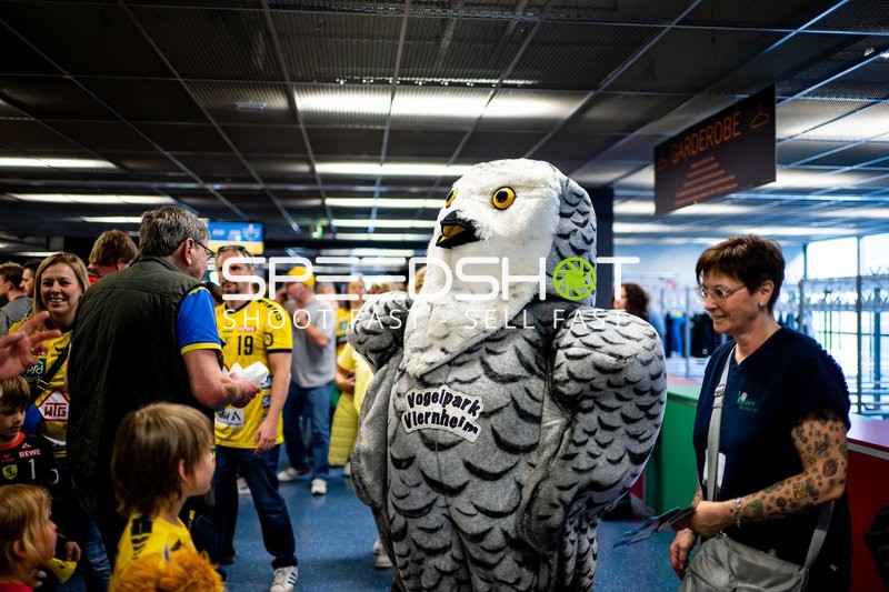 Maskottchen-Interaktion