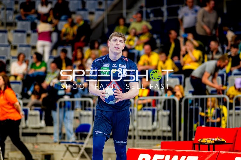 Handballspieler in Vorbereitung