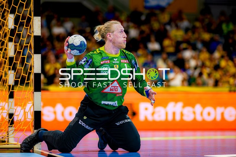 Handball-Torhüter in Aktion