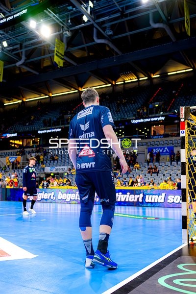 Aufwärmen vor einem Handballspiel