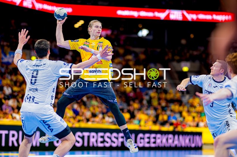 Sprungwurf bei Rhein-Neckar Löwen gegen TBV Lemgo