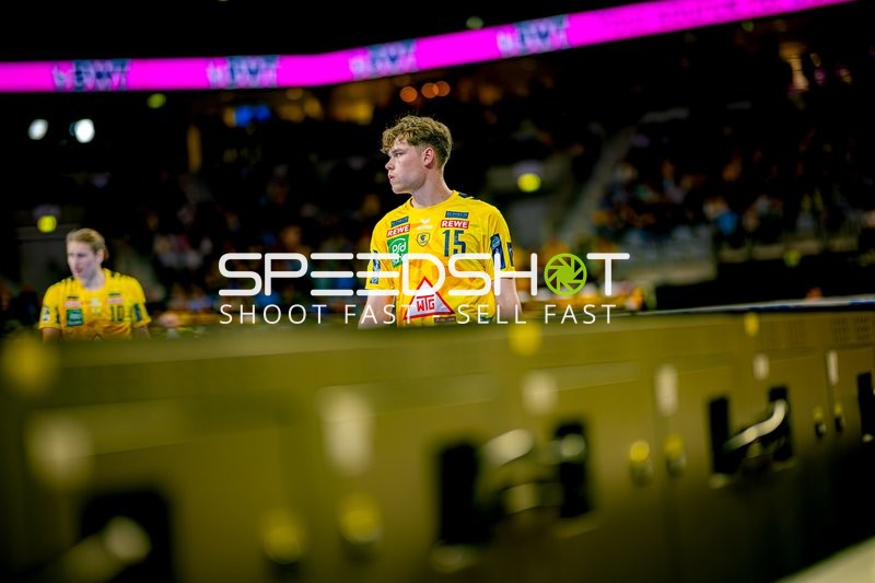 Spieler im Fokus während des Handballspiels