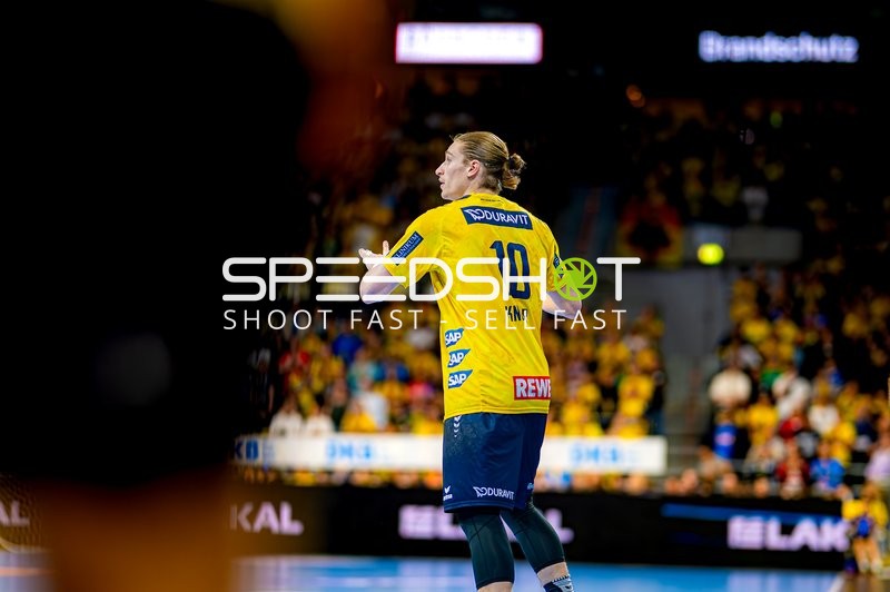 Rhein-Neckar Löwen Spieler in Aktion