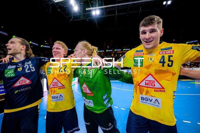 Rhein Neckar Löwen feiern ihren Sieg