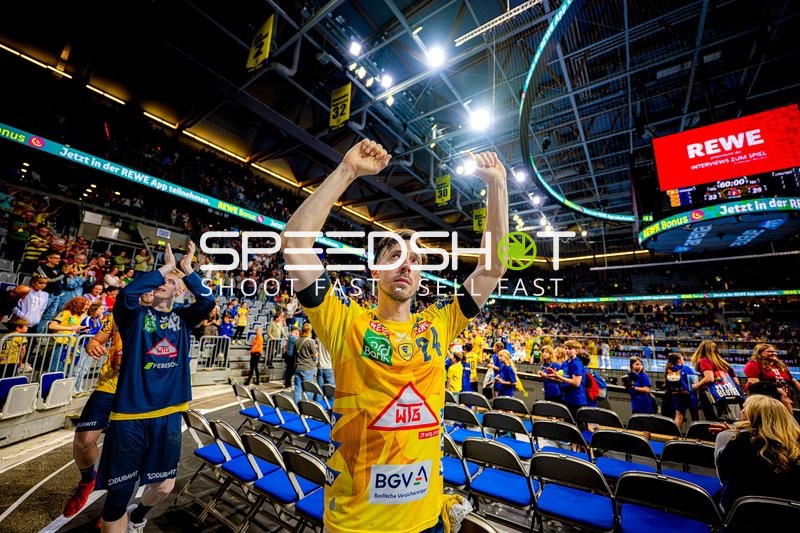 Jubel der Rhein-Neckar Löwen nach Heimsieg