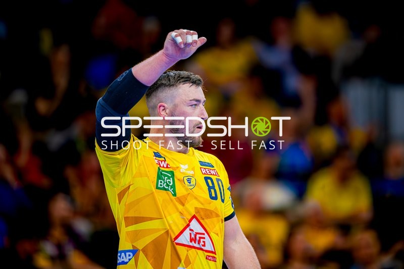 Wurfaktion von Rhein-Neckar Löwen Spieler