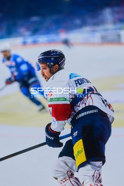 Fokussierter Spieler im DEL-Halbfinale