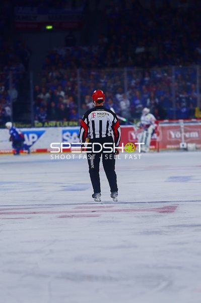 Schiedsrichter auf dem Eis in Mannheim