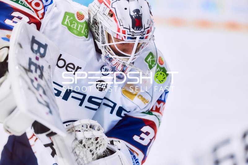 Eisbären-Torwart in Aktion
