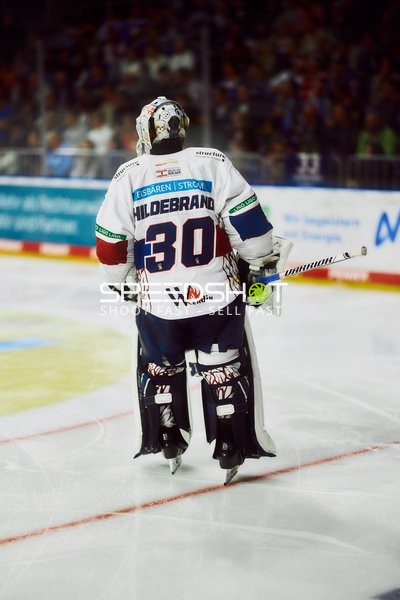 Eisbären Torwart auf dem Eis im Halbfinale
