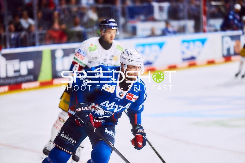 Adler Mannheim Spieler in Aktion