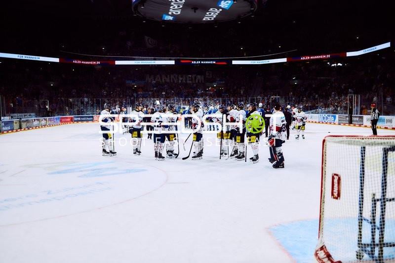Eisbären Berlin feiern Halbfinalsieg gegen Adler Mannheim