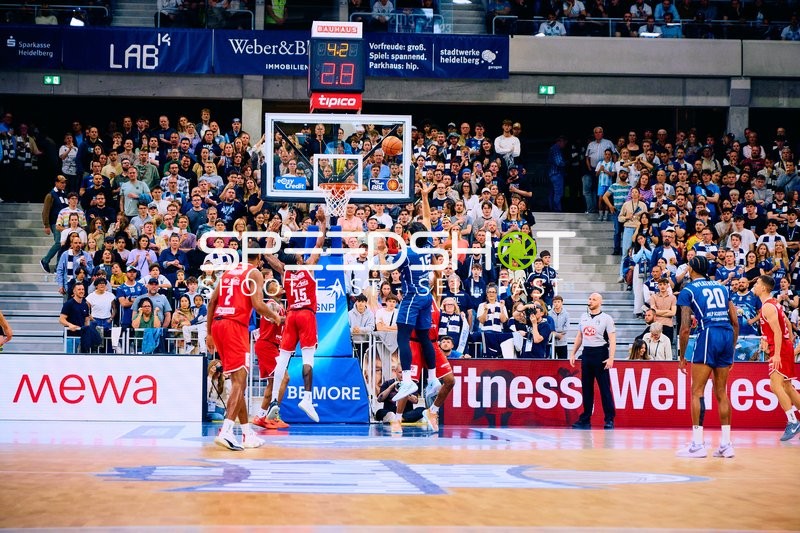 Dunk von Nummer 9 der MLP Academics Heidelberg