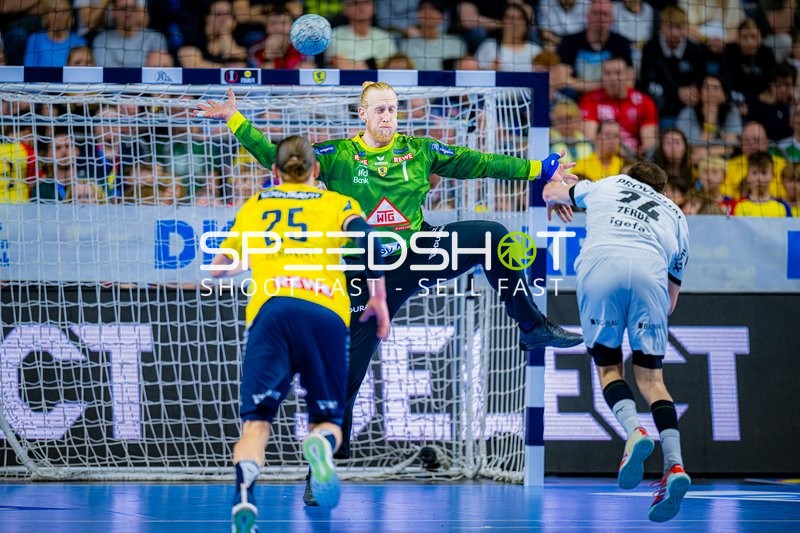 Handball I Herren I Saison 2024-2025 I DHB-Pokal I Halbfinale I Rhein-Neckar Löwen - THW Kiel I 12.04.2025