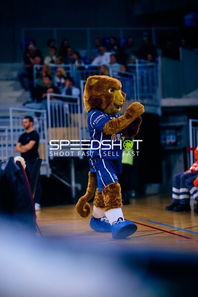 Maskottchen tanzt im SNP Dome