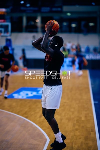 Spieler beim Wurfaufbau