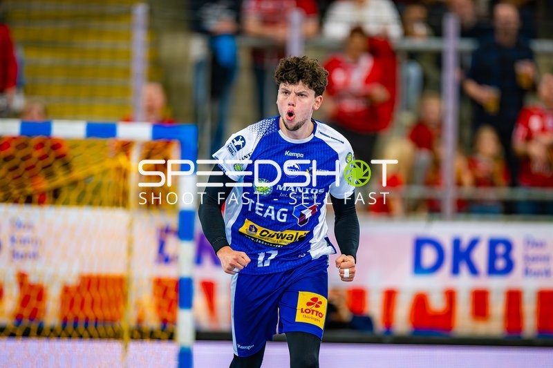 Marko Grgic (17, ThSV Eisenach) jubelt vor Tor