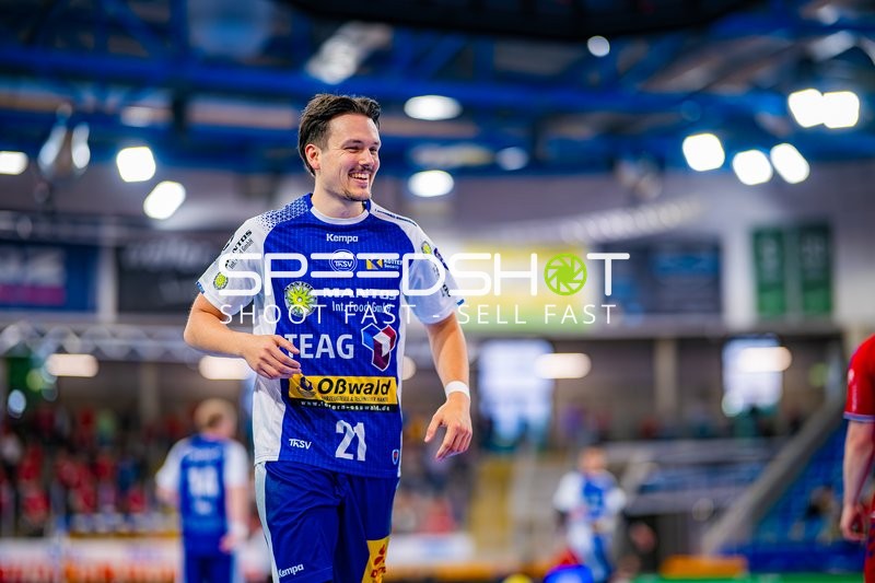 Moritz Ende (21, ThSV Eisenach) läuft lächelnd