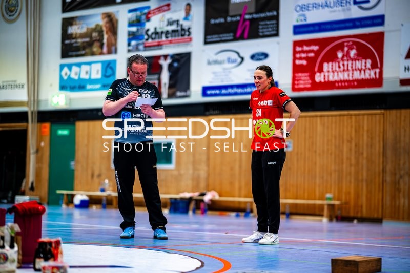 Elena Fabritz (34, SG Schozach-Bottwartal) bei Ansage