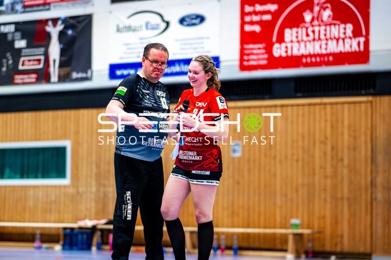 18, SG Schozach-Bottwartal und Sophie Räuchle (24, SG Schozach-Bottwartal) im Gespräch