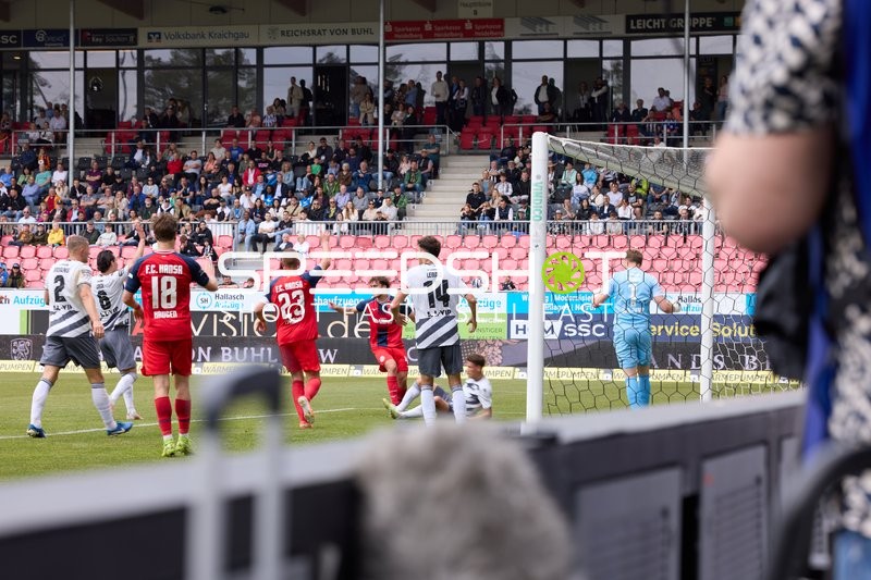 Torwartaktion Nikolai Rehnen (1;SV Sandhausen), Sigurd Haugen (18;FC Hansa Rostock), Franz Pfanne (23;FC Hansa Rostock)