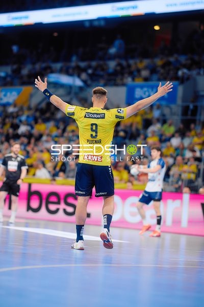 Torjubel Steven Plucnar Jacobsen (9;Rhein Neckar Löwen)