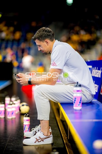 Pause mit Ivan Martinović (5;Rhein Neckar Löwen)