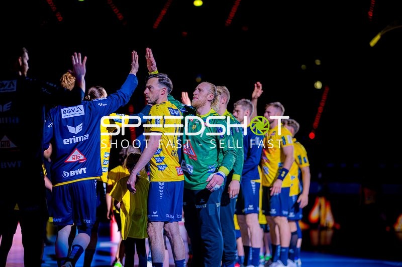 Begrüßung Rhein Neckar Löwen Spieler