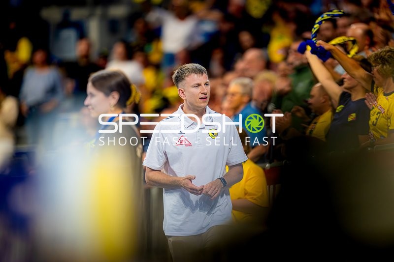 Aufwärmen Dragan Jerkovic (98;Rhein Neckar Löwen)